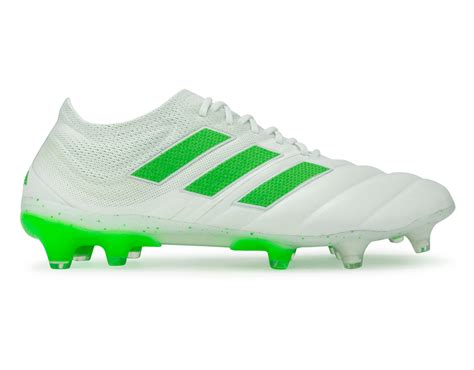 adidas Men's Copa 19.1 FG Cloud White/Solar Lime